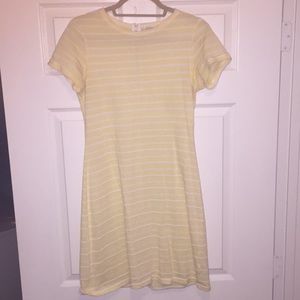 Sail to sable yellow striped dress